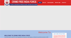 Desktop Screenshot of crimefreeindiaforce.com