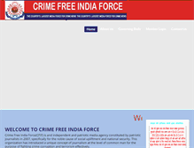 Tablet Screenshot of crimefreeindiaforce.com
